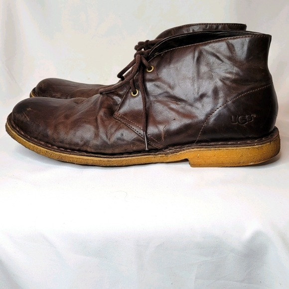 UGG Other - Ugg Mens Leighton Chukka Brown Leather Ankle Boots